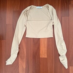 WeWoreWhat crop top cream XXS never worn